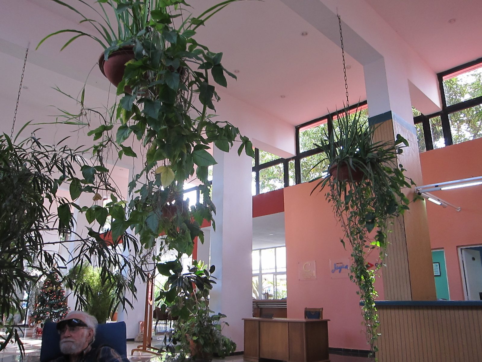Lobby of the Hotel Jagua where we stayed in Cienfuegos - which is quite a tourist destination. ...